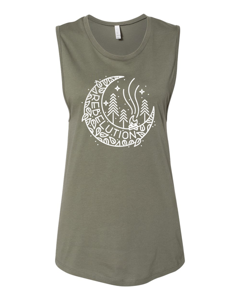 Women's Campfire Tank - Olive