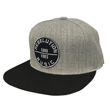 Music Snapback Black & Grey